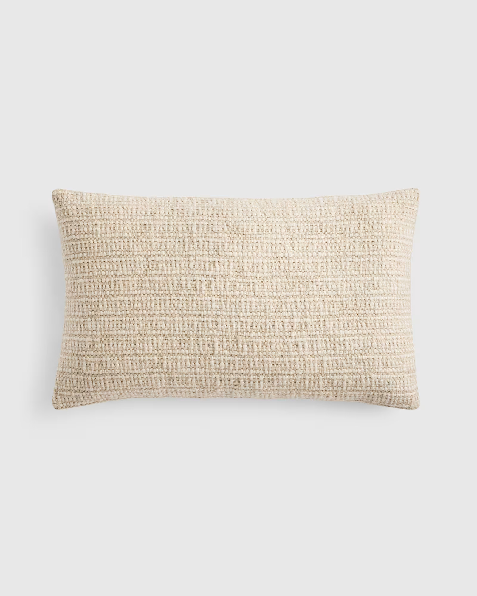 Wool Linen Textured Pillow Cover  in Ivory | Quince