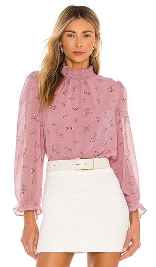 Smocked Neck Top | Revolve Clothing (Global)