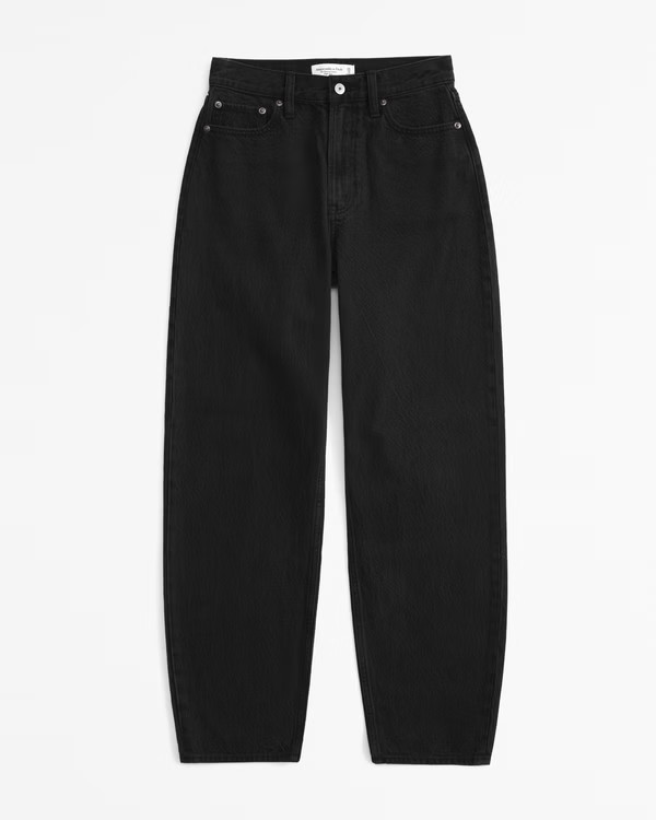 Women's High Rise Tapered Loose Jean | Women's New Arrivals | Abercrombie.com | Abercrombie & Fitch (US)