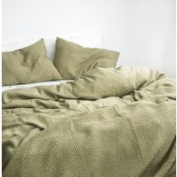 Linen Bedding Set in Olive Green. 3 Piece King, Queen, Twin, Full, Double Sizes. Bedding Set 2 Pillo | Etsy (UK)