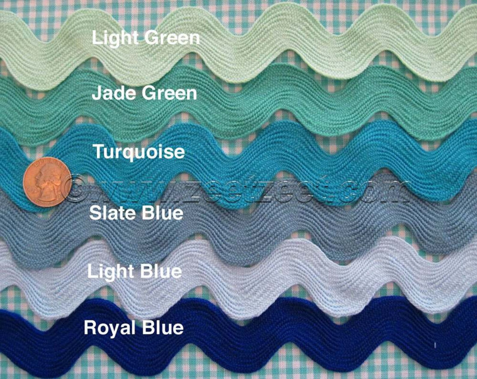 Choose Your Colors Any Amount Giant RIC RAC Jumbo Sewing Trim 1.5-inches Wide Sold by the YARD Ri... | Etsy (US)
