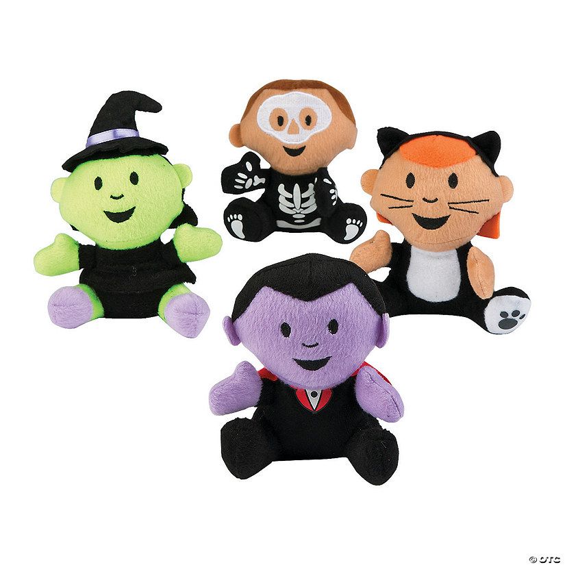 Halloween Stuffed Characters in Costume - 12 Pc. | Oriental Trading Company