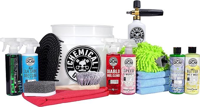 Chemical Guys HOL169 16-Piece Arsenal Builder Car Wash Kit with Foam Cannon, Bucket and (6) 16 oz... | Amazon (US)