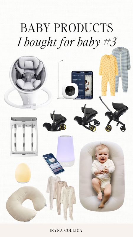 Baby products I got for baby #3

Newborn baby products 
Baby swing
Baby monitor 
Doona car seat
Baby essentials 
Newborn essentials

#LTKKids #LTKBaby #LTKBump