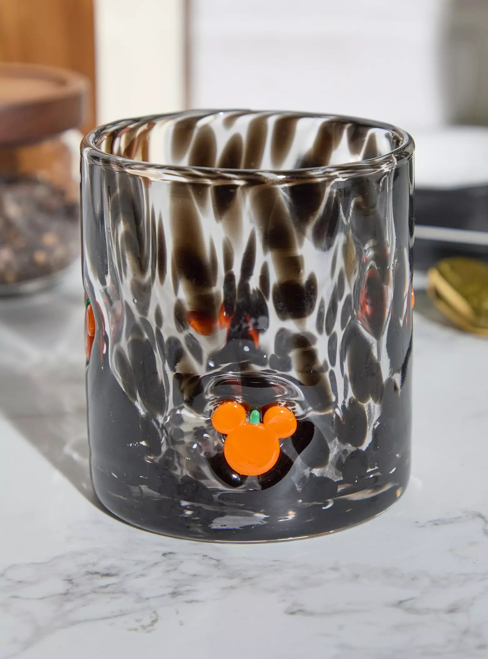 Disney Mickey Mouse Pumpkin Silhouettes Glass Cup - BoxLunch Exclusive | BoxLunch | BoxLunch