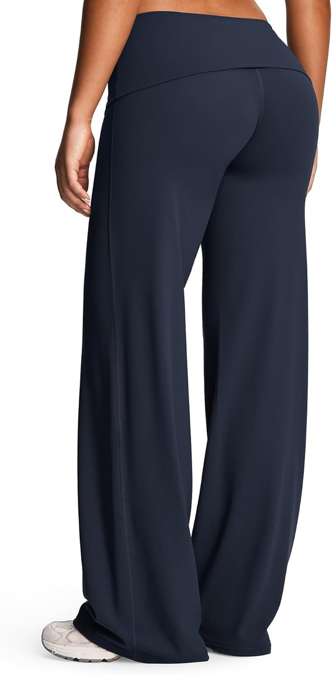Aoxjox Women's Athlenza Fold Over Waist Yoga Pants | Amazon (US)