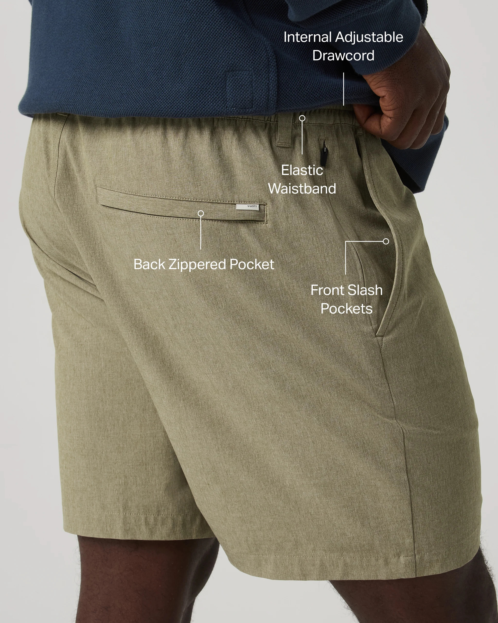 Aim Elastic Waist Short 7" | Vuori Clothing (US & Canada)