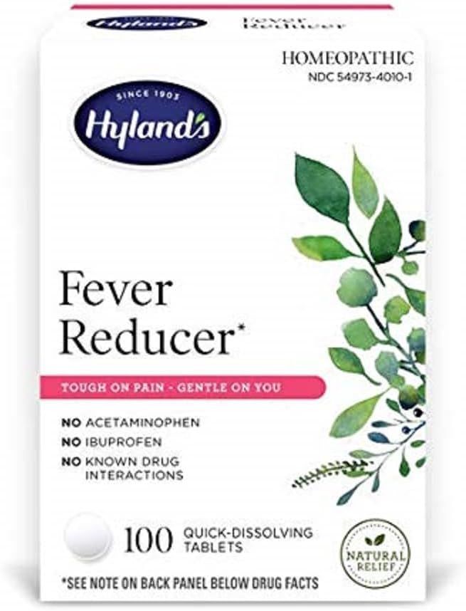 Hyland’s Fever Reducer, Natural Relief, Cold and Flu Medicine for Adults, 100 Count | Amazon (US)