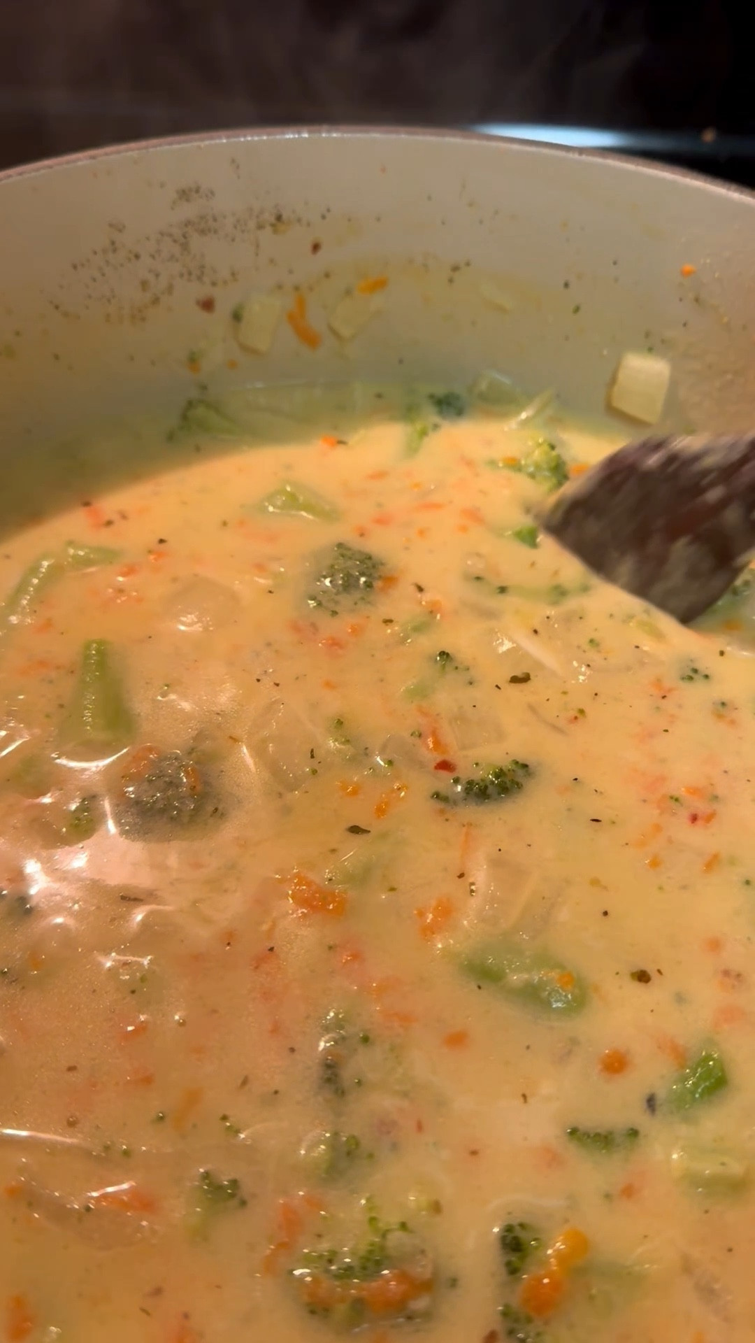 Broccoli cheddar soup for allll the cozy vibes 

#soupseason #heartdutchoven 

#LTKmomlife #LTKValentine #LTKfoodie