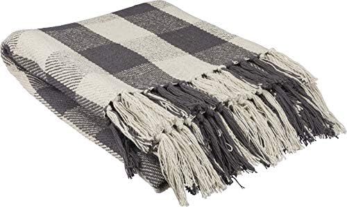 Primitives by Kathy 39798 Farmhouse Style Throw Blanket, 50 x 60-Inches, Buffalo Check | Amazon (US)