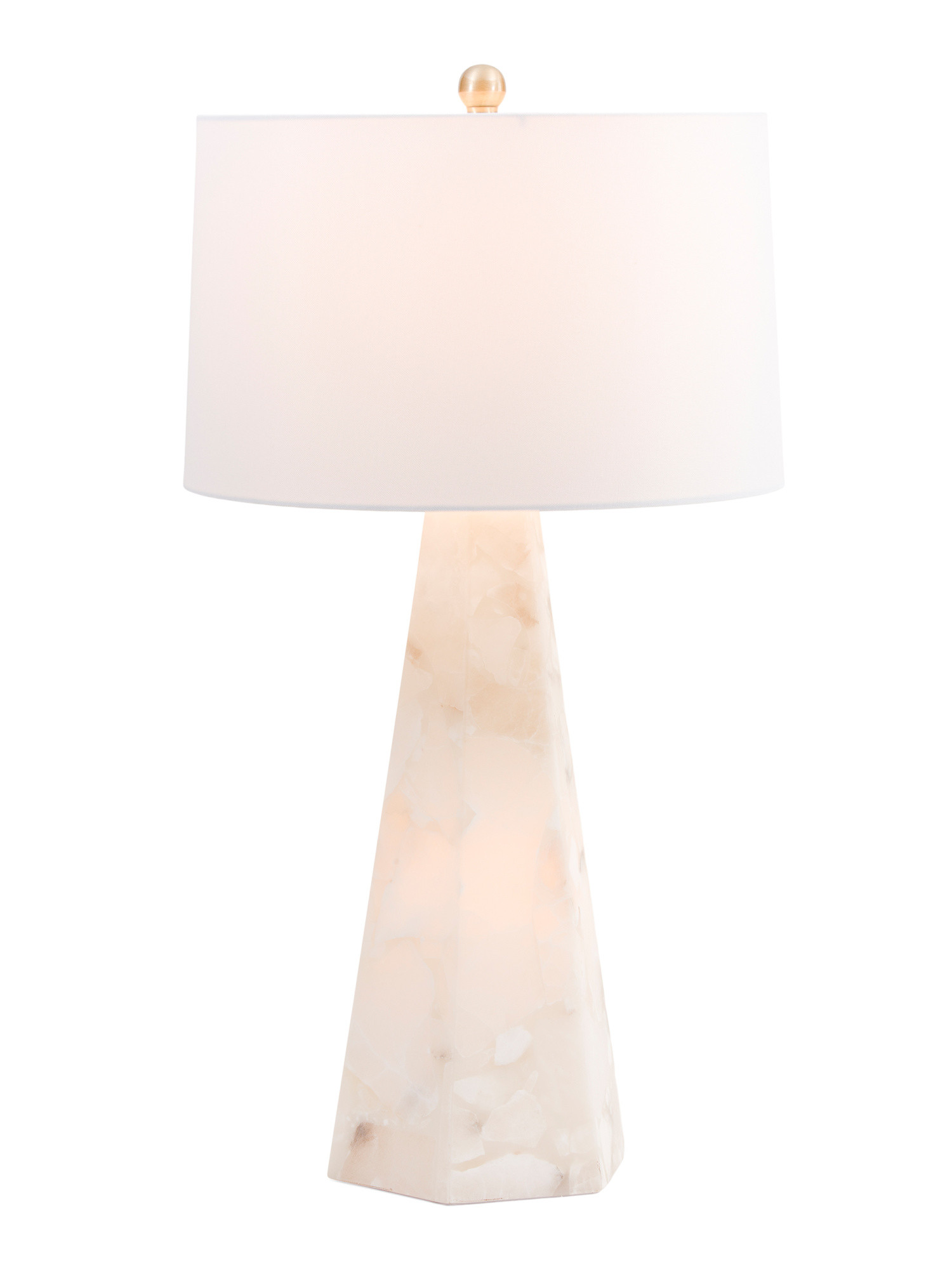 29in Hex Alabaster Nightlight Table Lamp | TJ Maxx