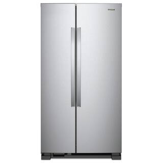 Whirlpool 25 cu. ft. Side by Side Refrigerator in Monochromatic Stainless Steel WRS315SNHM - The ... | The Home Depot