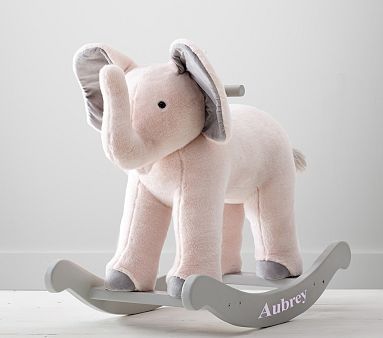 Monique Lhuillier Elephant Plush Nursery Rocker | Pottery Barn Kids