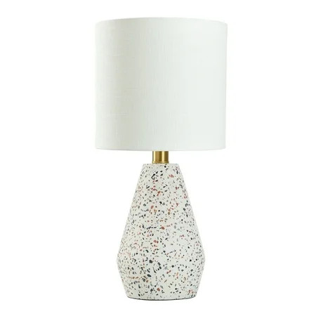 Mainstays Terrazzo Table Lamp with White Drum Shade 16.75 | Walmart (US)