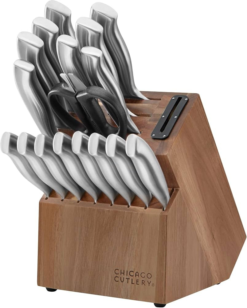 Chicago Cutlery Insignia Guided Grip 18-Piece knife set with block | Amazon (US)