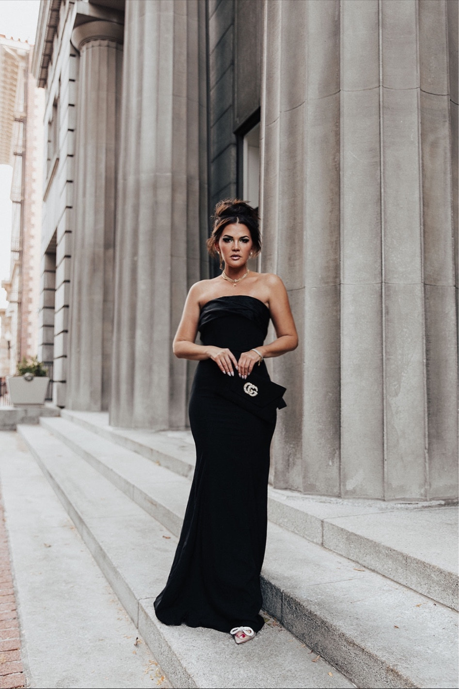 Lulu’s Strapless Mermaid Dress 
Gracia Heels from Journee Shoe Collection
Necklaces and Earrings - Electric Picks - Discount Code: WildOne20 

  

#LTKHoliday #LTKstyletip #LTKshoecrush