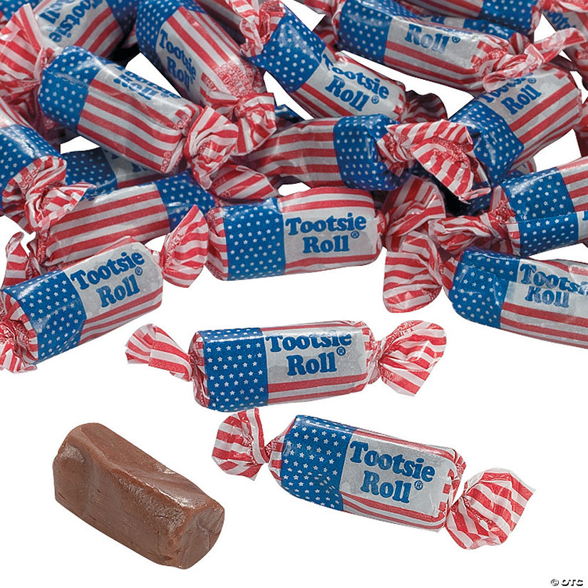 Tootsie Roll® Patriotic USA Flag Midgees Chocolate Candy - 70 Pc. | Oriental Trading Company