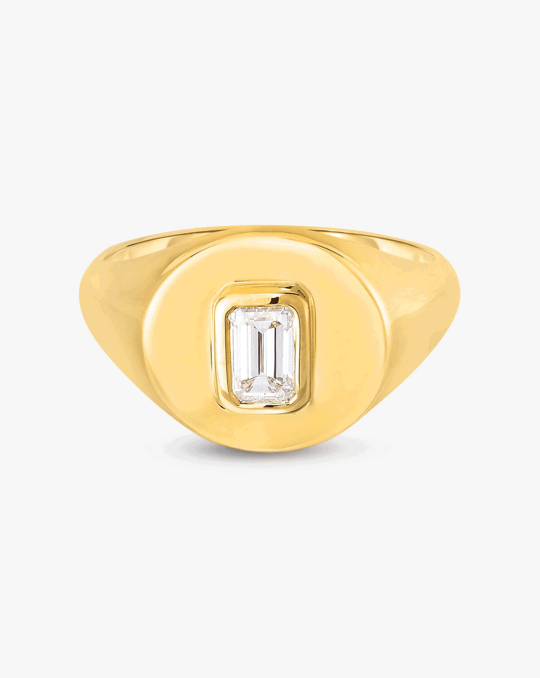 Diamond Signet Pinky Ring | Ring Concierge