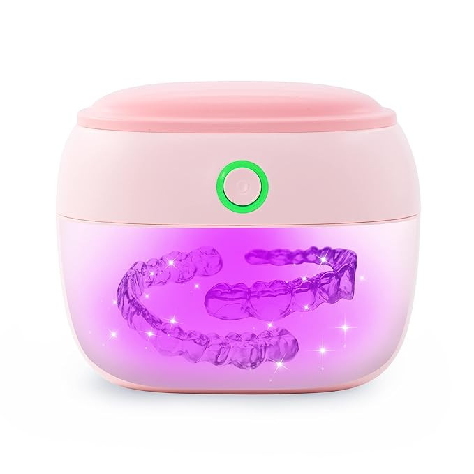 Retainer Case, UVC Sanitizer Invisalign Cleaner Case, Denture Case, Night Mouth Guard Case, Retai... | Amazon (US)