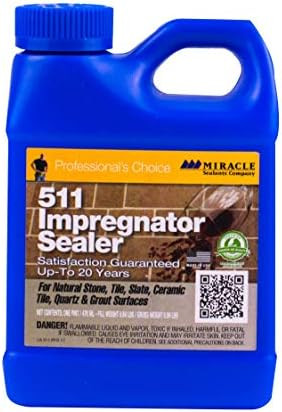 Miracle Sealants 511 PT SG Impregnator Sealer for Stone, Tile, Slate, Ceramic, Quartz 16 oz, 1 Pi... | Amazon (US)