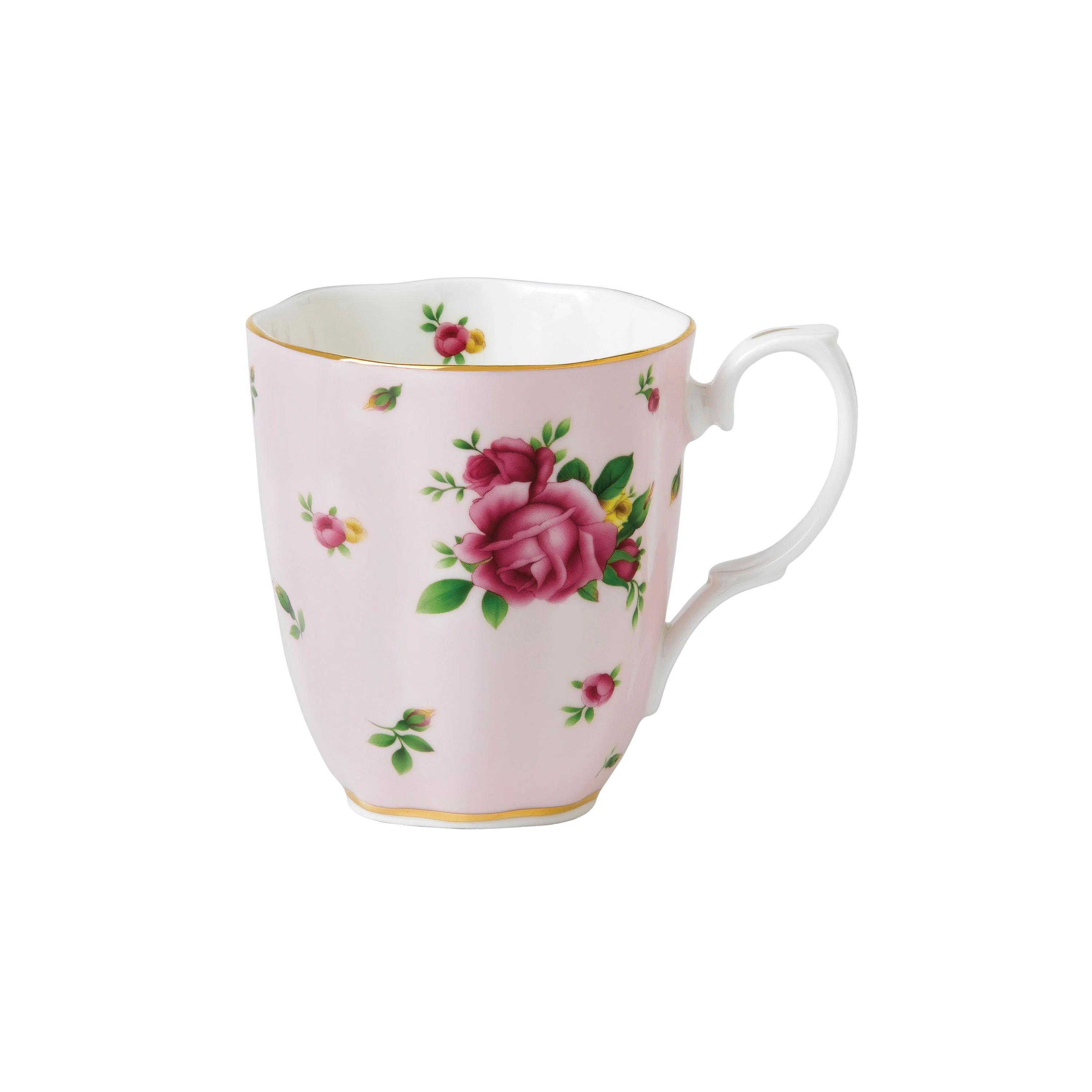 Royal Albert New Country Roses Pink Bone China Coffee Mug | Wayfair North America