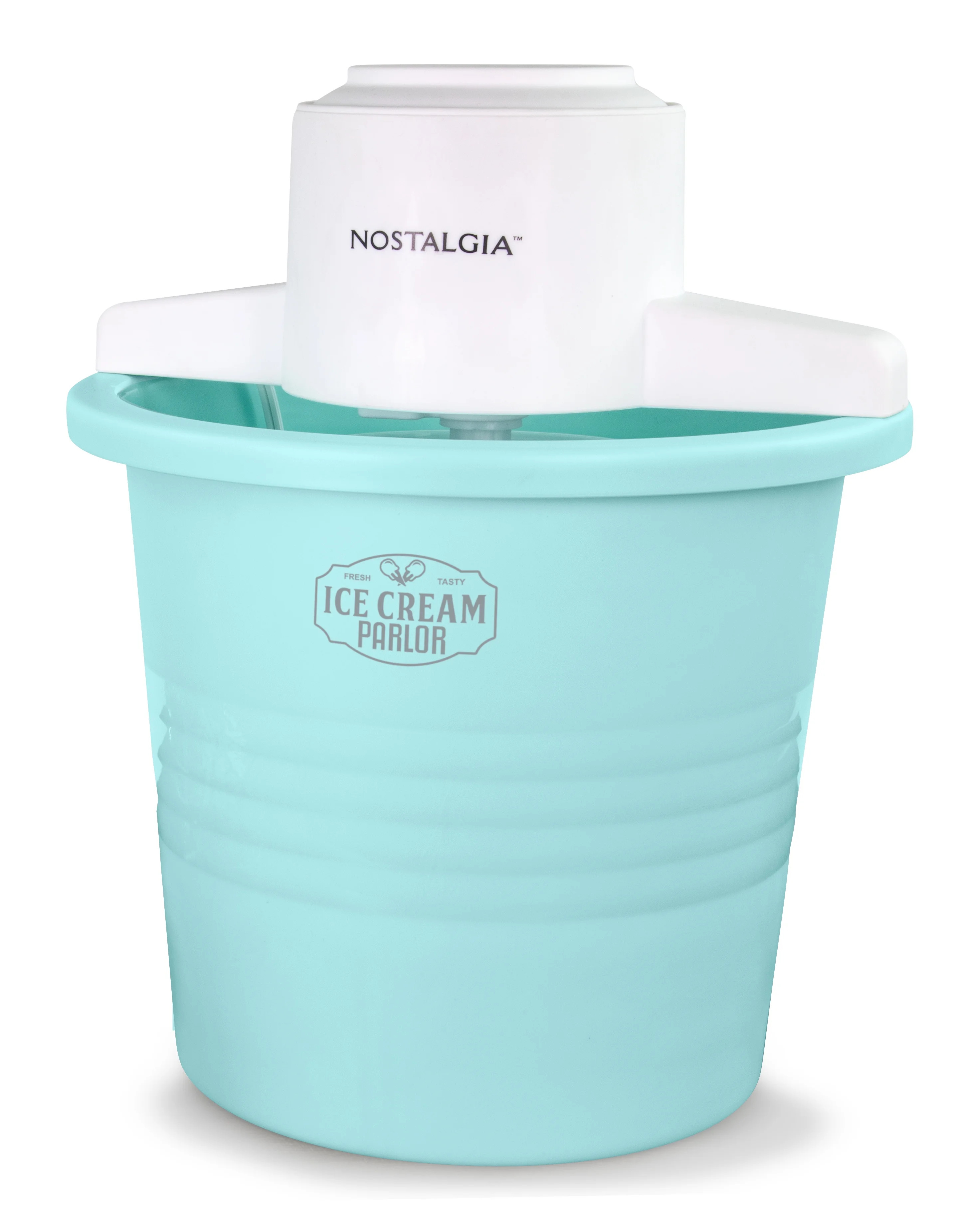Nostalgia 4-Quart Electric Parlor-Style Ice Cream Maker, Aqua | Walmart (US)