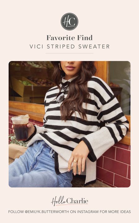 VICI has my loyalty on sweaters and this one is at the top of my favorites. Perfectly oversized, a good length and who doesn’t love a classic stripe?! 


#LTKstyletip #LTKsalealert #LTKworkwear