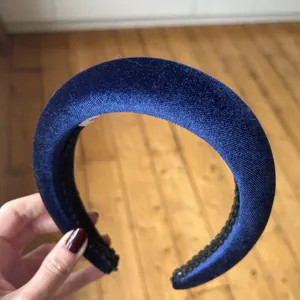 Navy Blue 4cm Plain Headband | Extra Thick Padded Velvet Hairband | Beautiful Wedding Hair Access... | Etsy (Global)