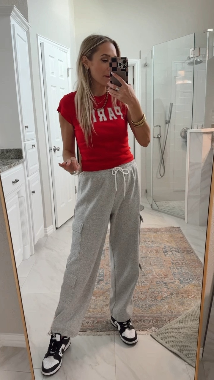 The sweat cargos of my dreams. 🙌🏼👀🤍 I sized up to a M since it’s juniors sizing. 

#LTKShoeCrush #LTKStyleTip #LTKFindsUnder50