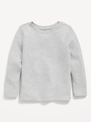 Unisex Solid Long-Sleeve Thermal-Knit T-Shirt for Toddler | Old Navy (US)