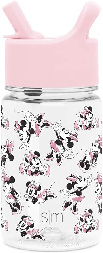 Simple Modern Disney Kids Water Bottle Plastic BPA-Free Tritan Cup with Leak Proof Straw Lid | Re... | Amazon (US)