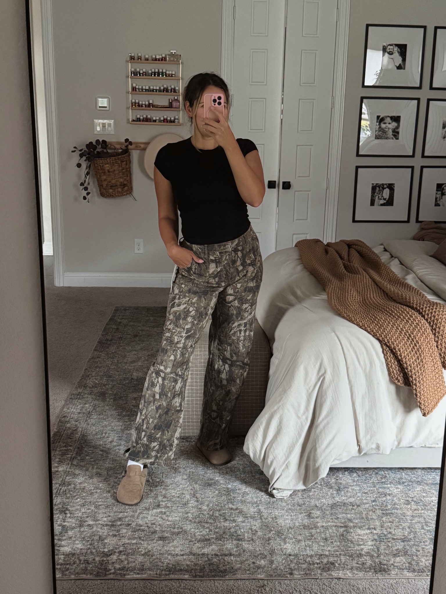 Walmart fashion // camo pants // ribbed waffle basic tee // Walmart finds 

#LTKStyleTip #LTKFindsUnder50