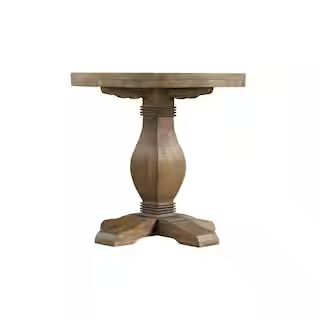 Napa Reclaimed Natural Round End Table | The Home Depot