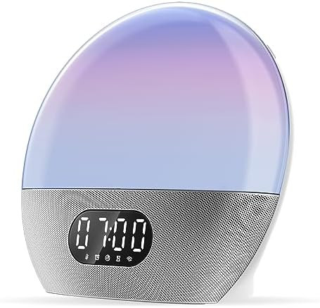 WiiM Wake-up Light, Alexa Built-in, Unlimited Sound Choices, All-in-One Sunrise Alarm Clock, Soun... | Amazon (US)