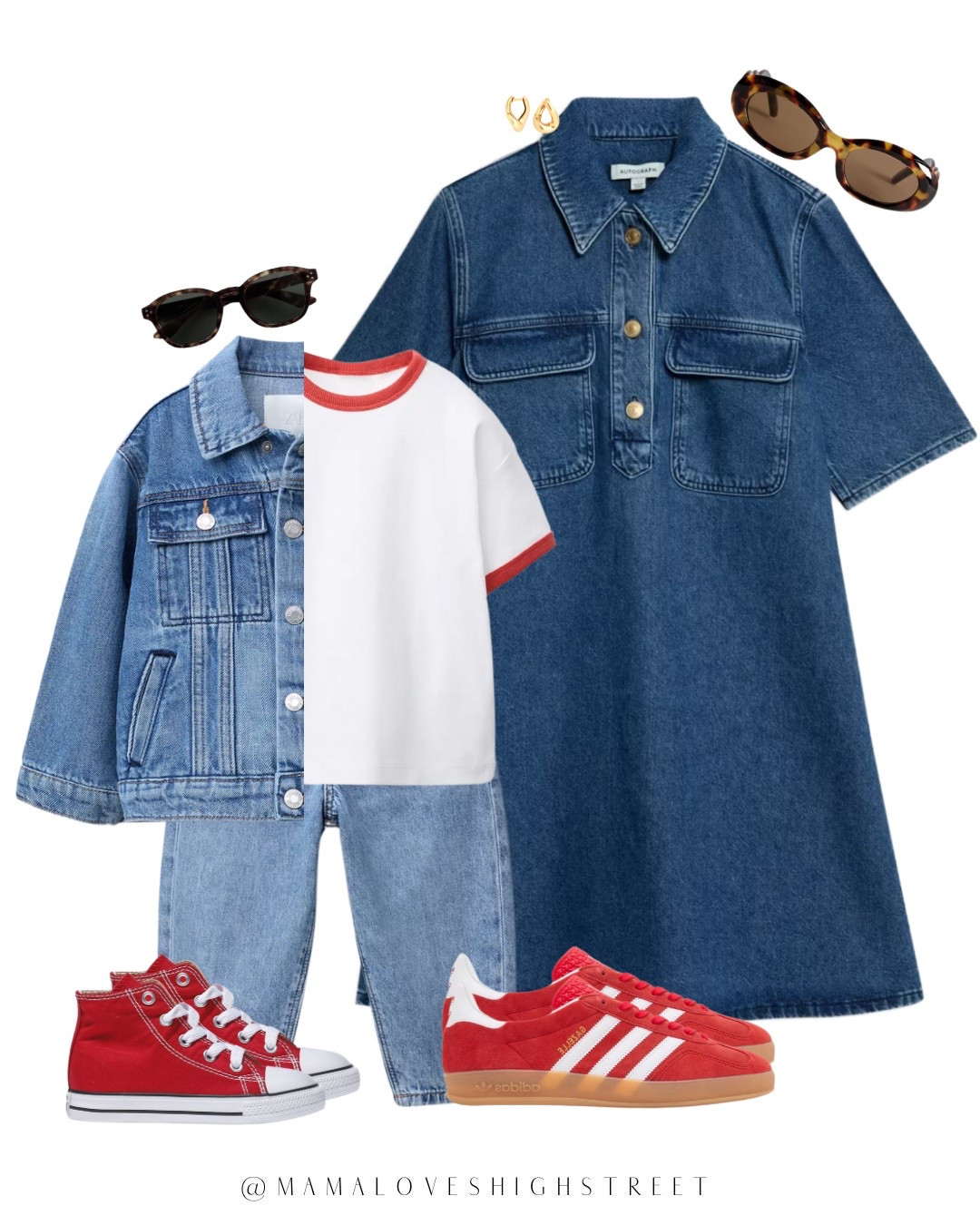 Mama and mini 
Mum and son matching 
Family matching 
Spring summer outfit 
Double denim 
Zara women 
Zara kids 

#LTKfamily #LTKuk #LTKkids