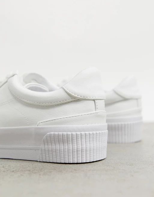 ASOS DESIGN Dekko lace up sneakers in white | ASOS (Global)