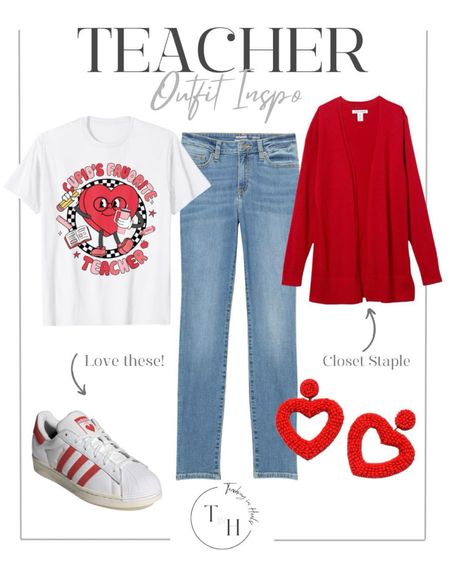 This cute teacher Valentine’s Day tee is just $14.99 and you can choose the color you want! Also- can we just give a  for these adorable sneakers?!

#LTKSeasonal #LTKfindsunder50 #LTKsalealert