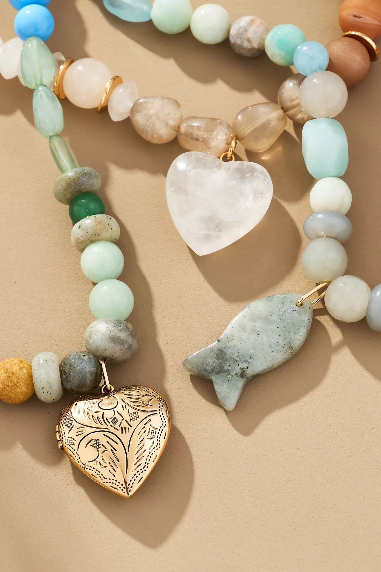 By Anthropologie Beaded Charm Necklace | Anthropologie (US)