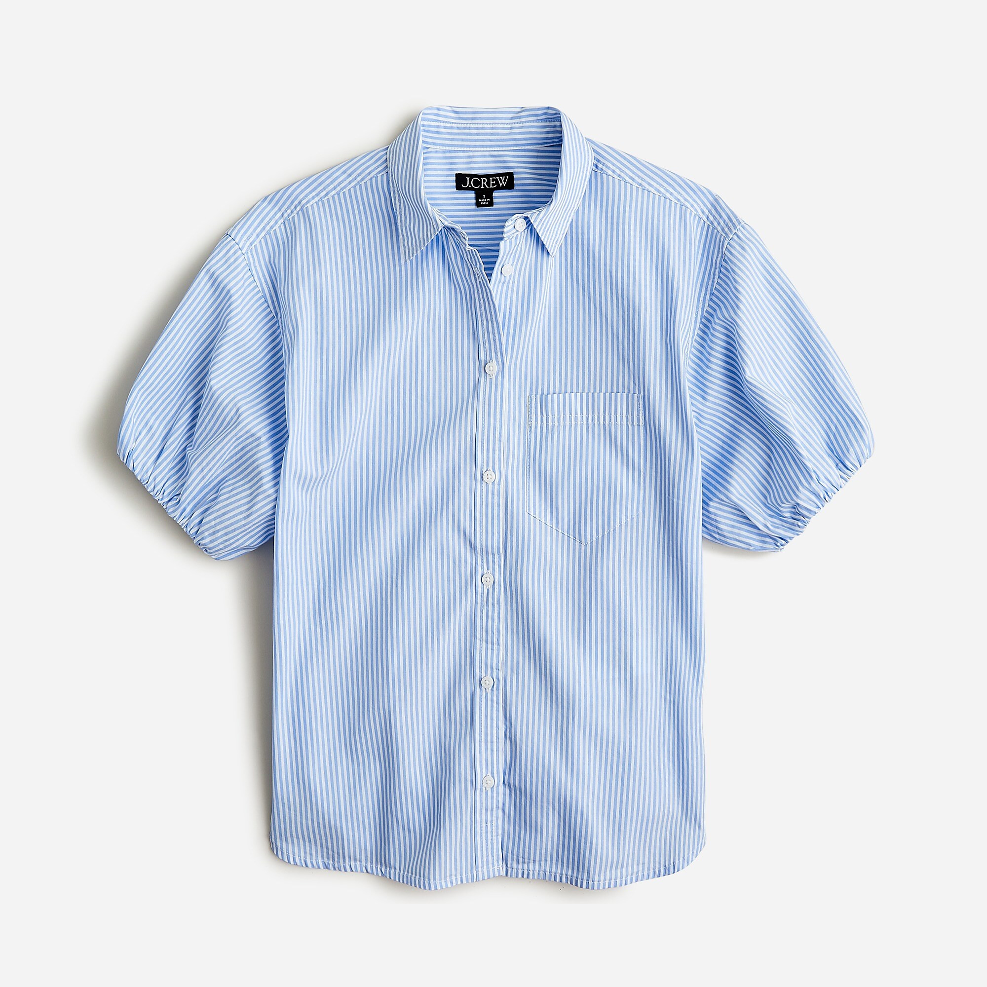 Spring garden top in cotton poplin stripe | J. Crew US
