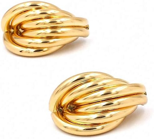Gold Metal Earrings Trendy Bohemian Geometric Stud Earrings Women Jewelry | Amazon (US)