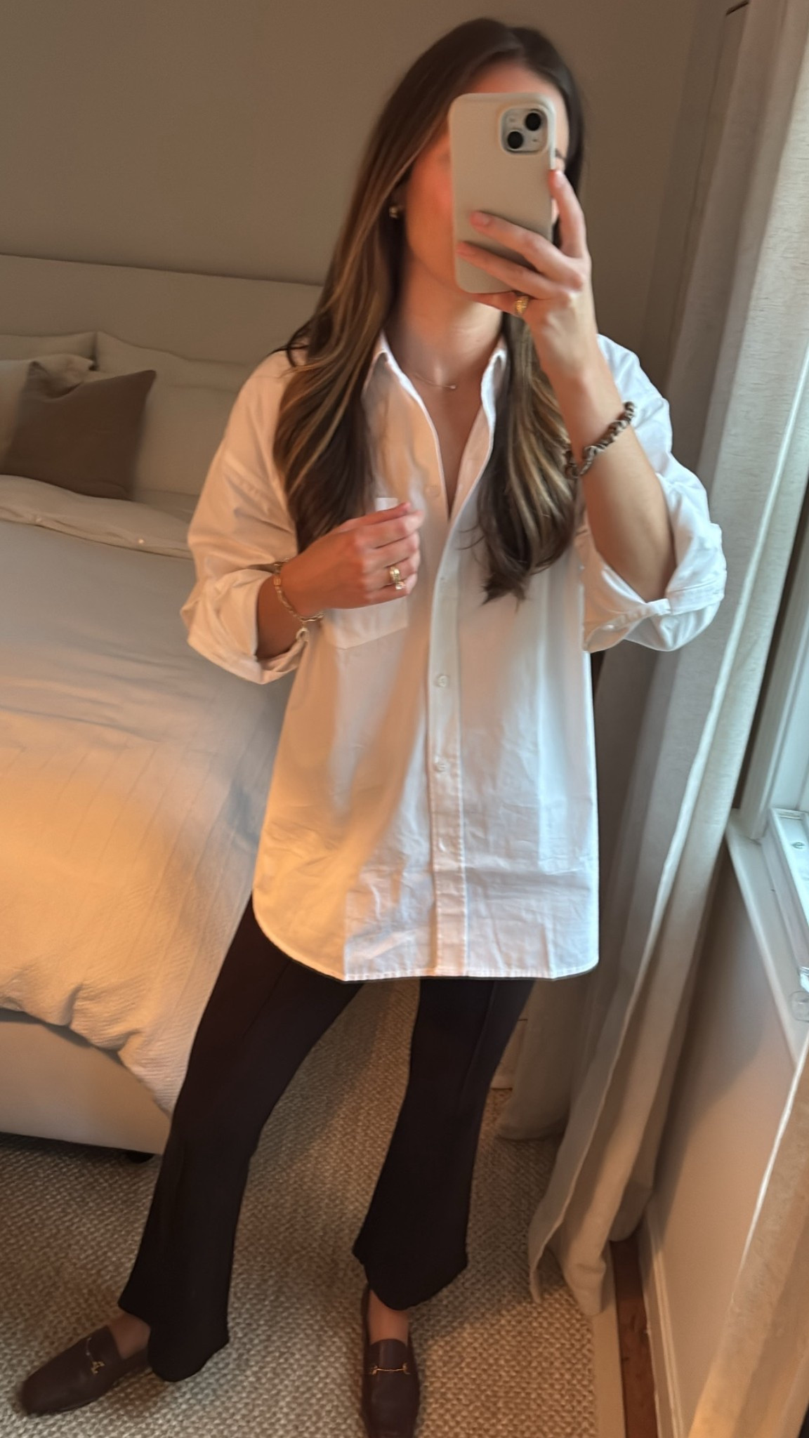 Shirt - runs big, sized down to xs and still an oversized fit.
Pants - TTS in a small tall (I’m 5’8”) they also come in a regular length, linked both.
Shoes - TTS and SO comfortable, no break in time needed!

#LTKFallSale #LTKFindsUnder100 #LTKSeasonal