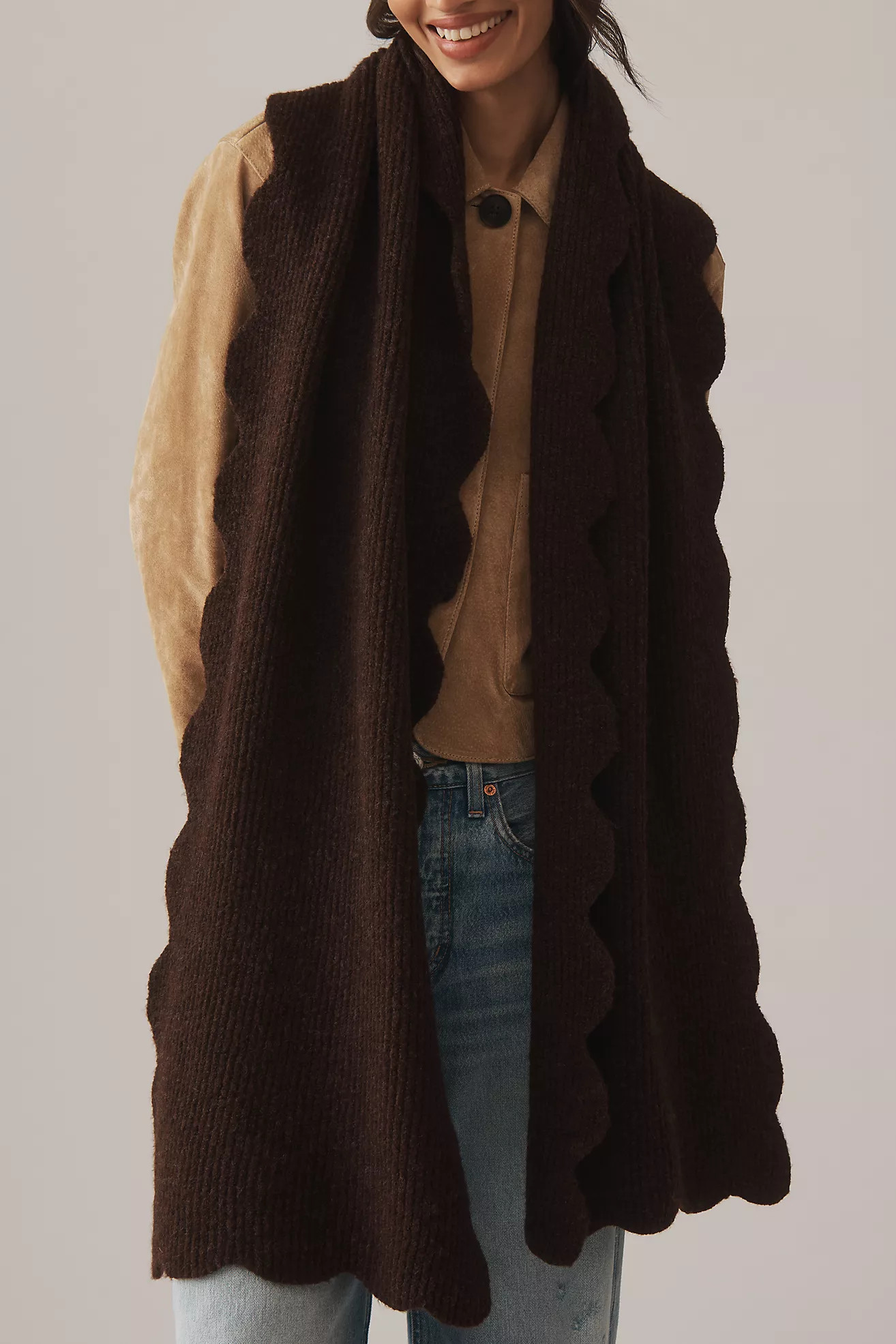 Maeve Scallop Scarf | Anthropologie (US)