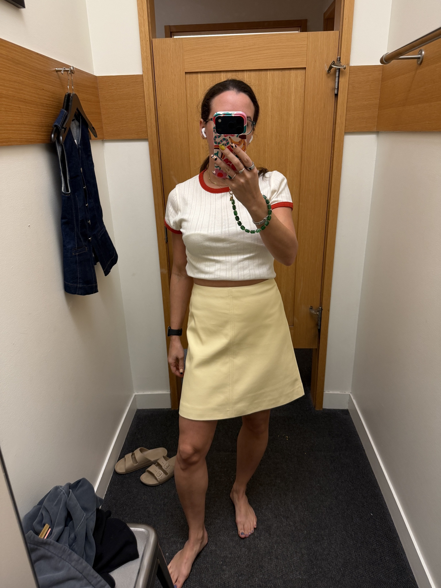Yellow faux leather a line skirt perfect for the office. @jcrew butter yellow. Work wear. Work outfit.

#LTKootd #LTKSaleAlert #LTKWorkwear