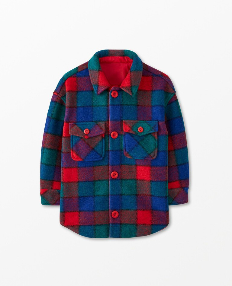 Faux Wool Felt Plaid Jacket | Hanna Andersson