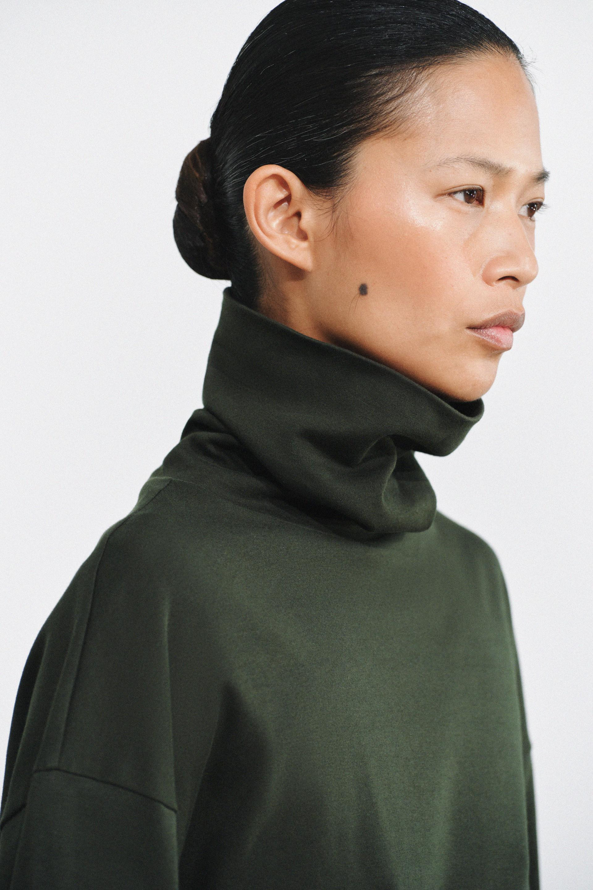 Zara - Rib Knit Long Sleeve T-Shirt - Women - Charcoal - Women | Zara US