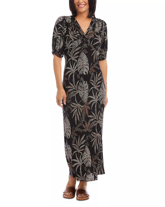 Karen Kane Printed Puff Sleeve Maxi Dress Back to results -  Women - Bloomingdale's | Bloomingdale's (US)