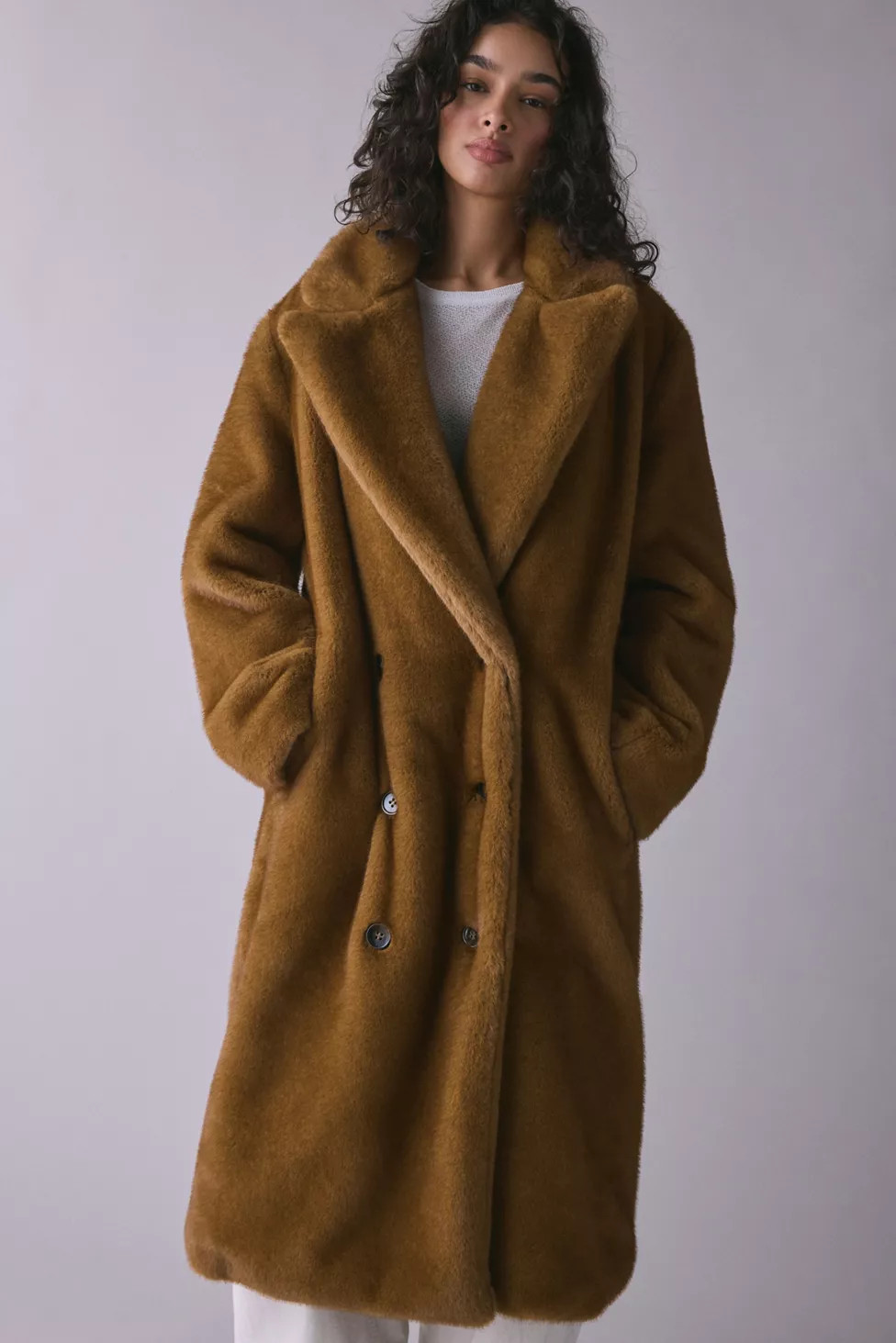 UO Scottie Oversized Long Faux Fur Coat | Urban Outfitters (US and RoW)