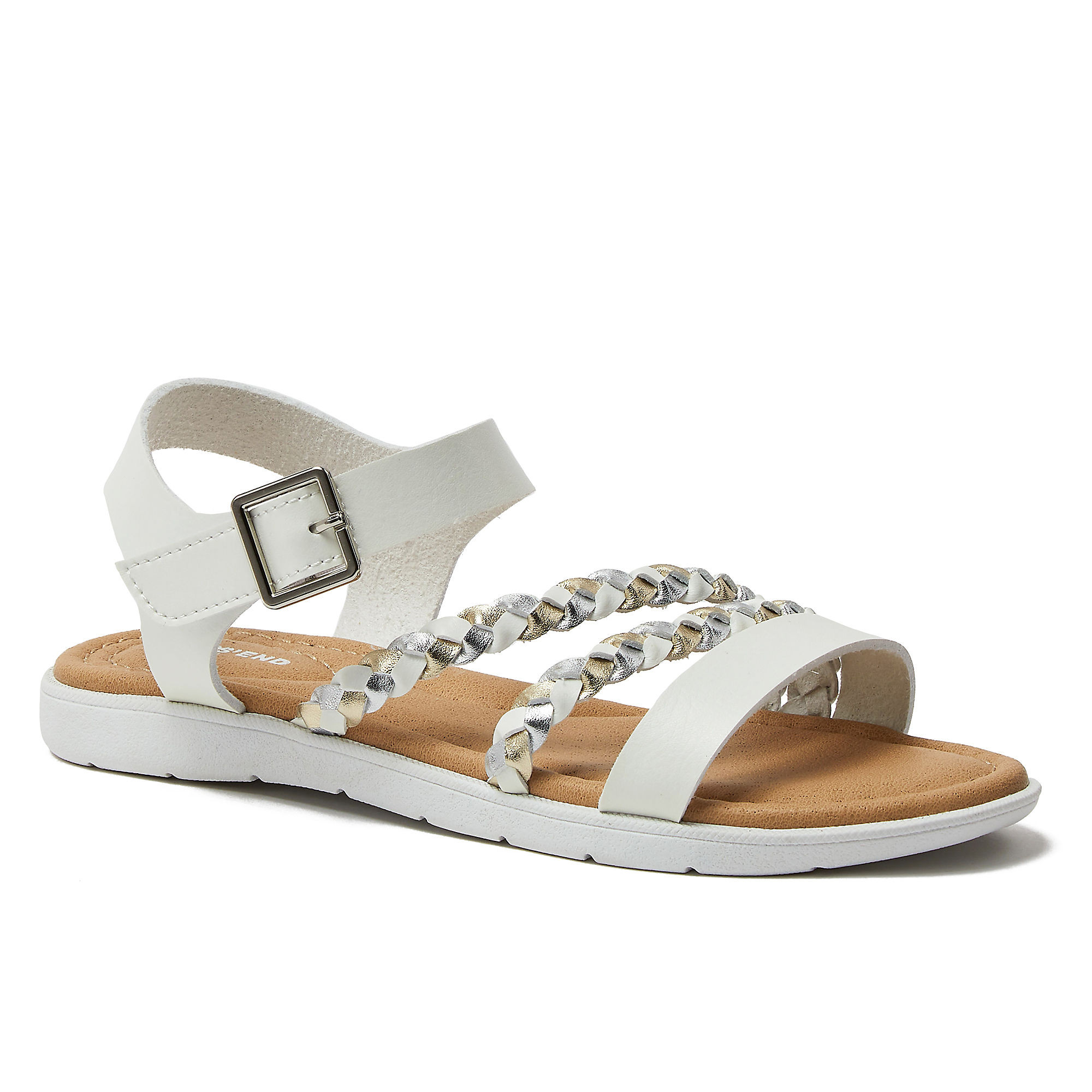 Kids Braided Easy On Dress Sandals | Lands' End (US)