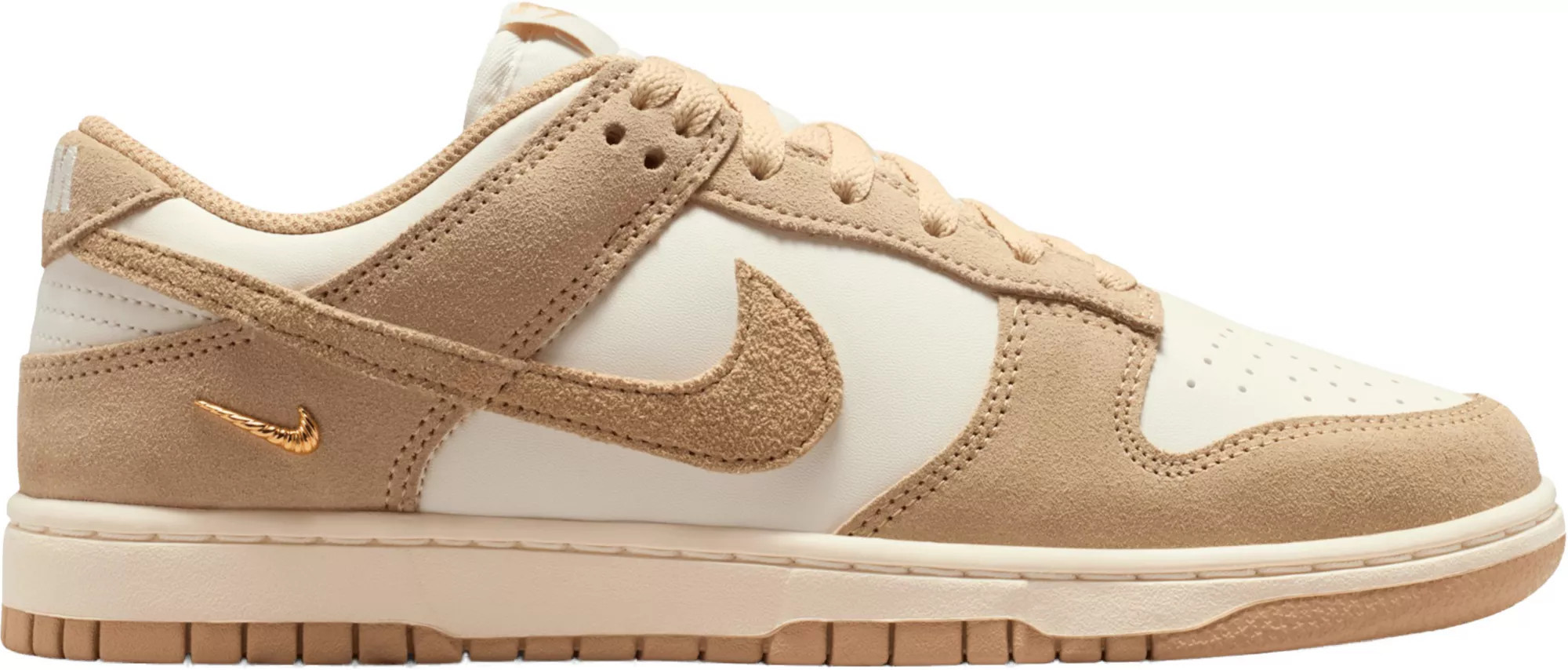 Nike Women's Dunk Low Shoes, Size 9.5, Sail/Linen/White/Metallic Gold | DICK'S Sporting Goods