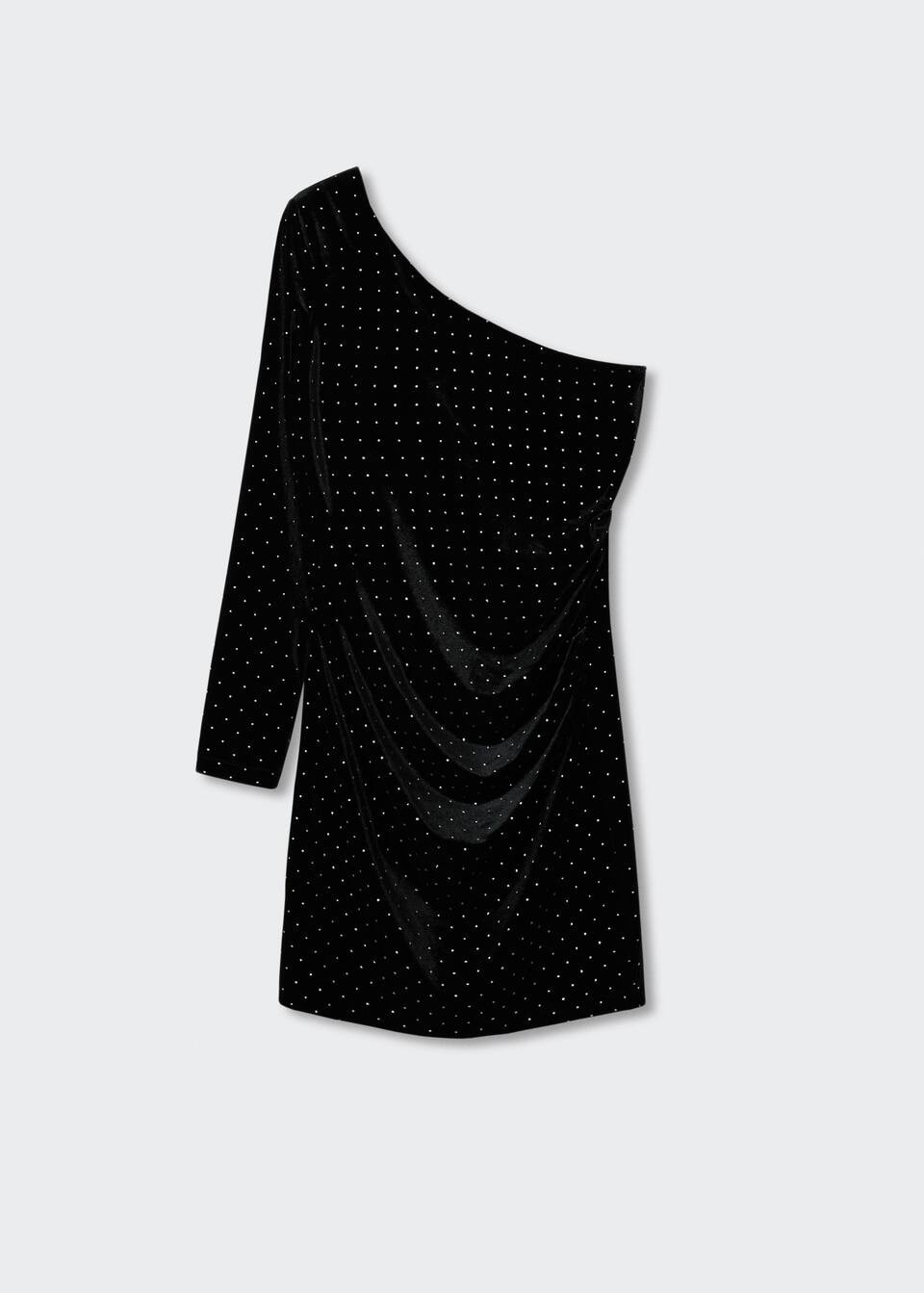 Robe col asymétrique -  Femme | Mango France | MANGO (FR)